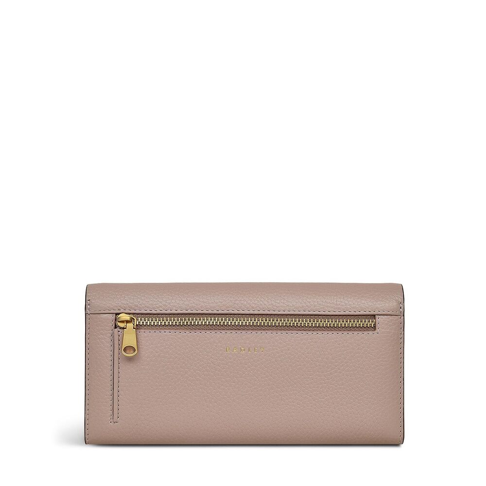 8193 London Brook Avenue Leather Large Flapover Wallet, Latte - Picture 2 of 4